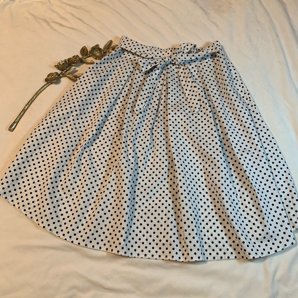 See You Monday Polka Dot Pin Up Rockabilly Skirt